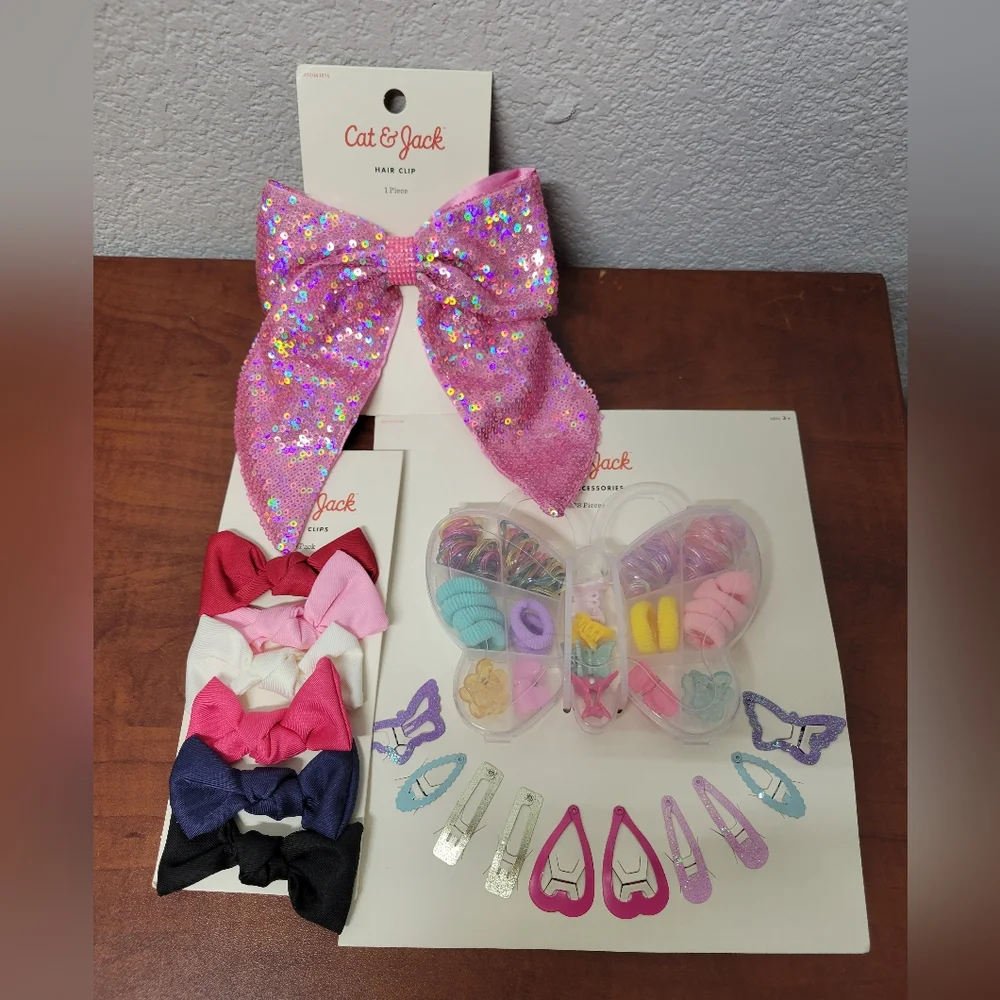 Cat & Jack Girls Hair Accessories Set Of 3